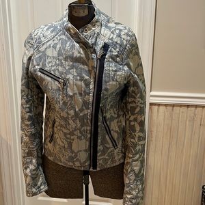 Super cute and soft chambray Moto jacket